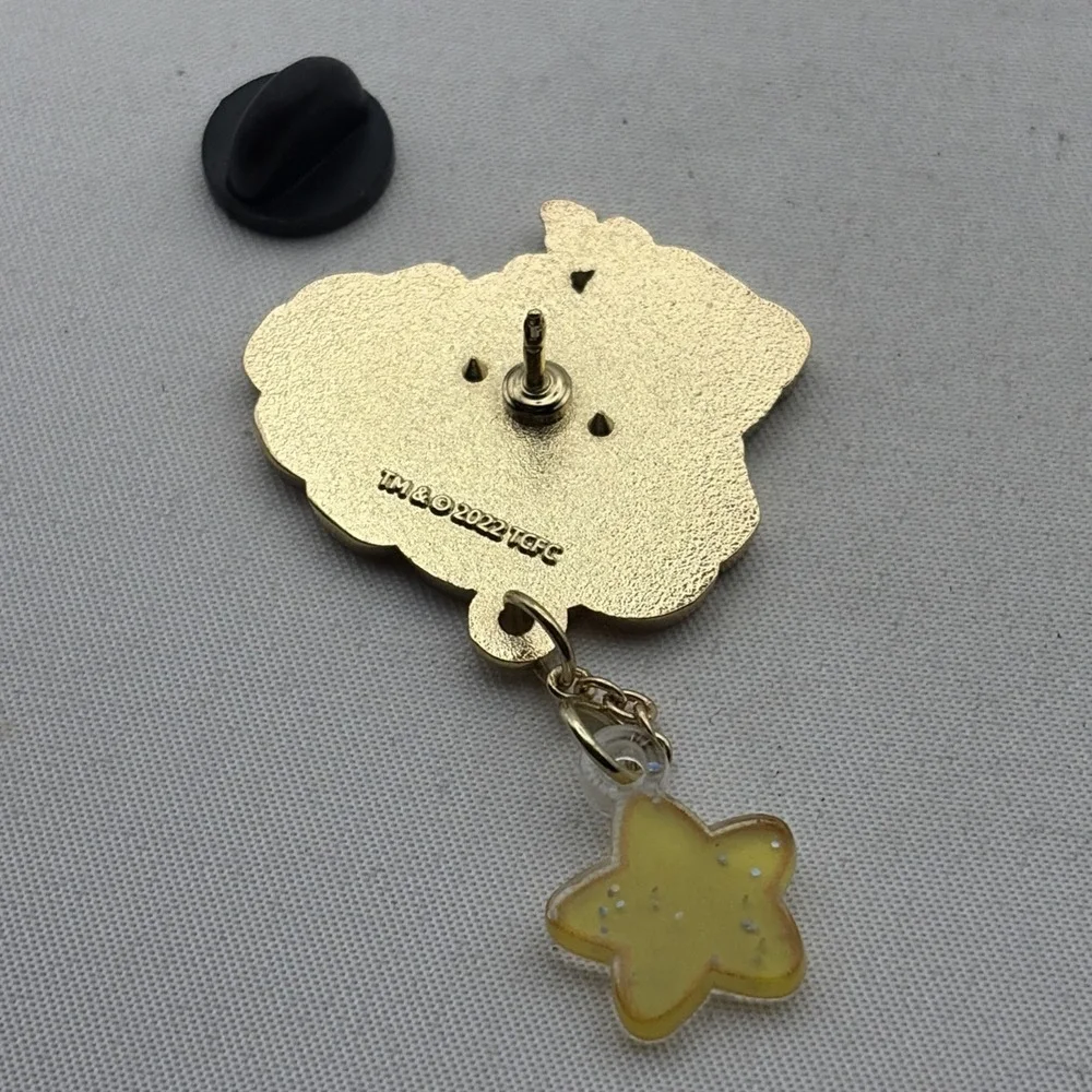 Care Bears Bedtime Bear On A Cloud Star Charm Cartoon Enamel Lapel Hat Pin